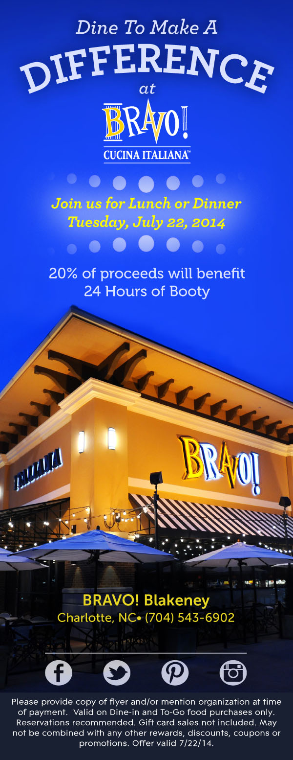 BRAVO 24 of Booty Dine to Donate